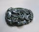 Chinese Hetian Black Green Jade Carved Phoenix Pendant Nr Other photo 4