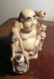 Heavy Old Celluloid Statue Of Hotai Happy Buddha Circa 1960 From China Other photo 6