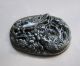 Chinese Hetian Black Green Jade Carved Plum Blossom Magpie Pendant Nr Other photo 3