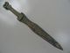 Chinese Weapon Bronze Sword Spearhead Carven Handle Long Other photo 1