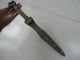 Chinese Weapon Bronze Sword Spearhead Carven Handle Long Other photo 7