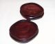 Pair Of Vintage Oval Jade Vase Stands Other photo 2