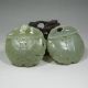 A Pair Hand Carved Chinese Hetian Jade Butterfly Belt Buckles Other photo 1