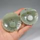 A Pair Hand Carved Chinese Hetian Jade Butterfly Belt Buckles Other photo 6