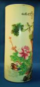 Hand - Painted Porcelain Vase From Ching Dynasty Vases photo 2