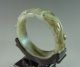 Antique Chinese Old Hetian Jade Carved Chi Dragon Bracelet Bangle Bracelets photo 1