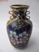 Cloisonne Vase,  Small Vase,  The Size Of The Hand,  2 Snuff Bottles photo 2
