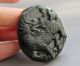 Chinese Hetian Black Green Jade Carved Qilin Pendant Nr Other photo 1