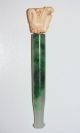 Antique Chinese Green Jadeite Jade With Ox Bone Dragon Head Cigarette Pipe Other photo 7