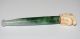 Antique Chinese Green Jadeite Jade With Ox Bone Dragon Head Cigarette Pipe Other photo 8
