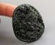 Chinese Hetian Black Green Jade Carved Dragon Rat Pendant Nr Other photo 1
