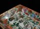3 Examples Antique Hand Painted Japanese Kutani Porcelain Bowl Box Napkin Ring Boxes photo 9