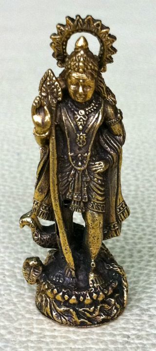 Lord Shiva Om Hindu Charm Thai Success Amulet Talisman photo
