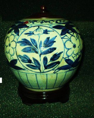 Hand - Painted Porcelain Jar From Ching Dynasty photo