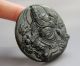 Chinese Hetian Black Green Jade Carved Guangong Pendant Nr Other photo 1
