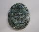 Chinese Hetian Black Green Jade Carved Jinchan Pendant Nr Other photo 2