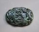 Chinese Hetian Black Green Jade Carved Jinchan Pendant Nr Other photo 3