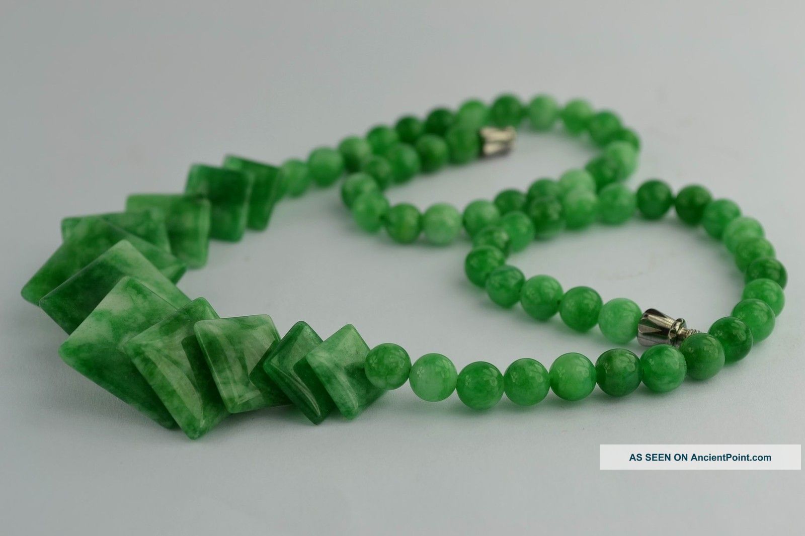 ❤ Orient Old Collectibles Handwork Jade Burnish Carving Square Necklace ❤ Necklaces & Pendants photo