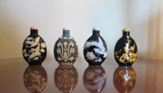 Circa 1970 ' S Porcelain Snuff Bottles From Peking China photo