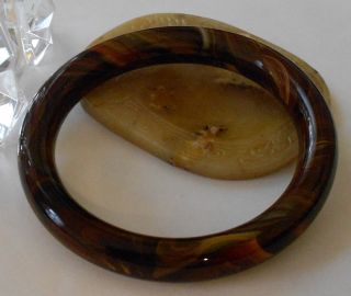 Exquisite Multi - Colored Old Classic Round Cut Chinese Jade Bracelet - (b - 63) photo