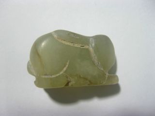 Antique Design Old Jade Pendant /carved Animal Rabbit Pendant photo
