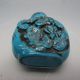 Chinese Turquoise Hand - Carved Snuff Bottle Nr/nc2004 Snuff Bottles photo 4