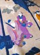 Textilum - A Magnificent Antique Chinese Rug 8 Immortals Tapestry Art Deco No Res Medium (4x6-6x9) photo 11
