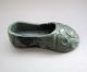 Charming Chinese Hetian Green Jade Carved Shoes Nr Other photo 3
