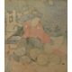 Antique Japanese Woodblock Print Toyokuni Iii Kabuki Scene Edo Period Japan Prints photo 6
