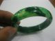 Chinese Hand Carved Green Jade Bangle /inner Diameter 59mm Bracelets photo 1