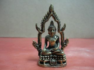 Lp Phet Buddha Wealth Rich Lucky Charm Thai Amulet photo