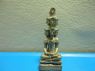 Trimurti Absolute Love Luck Unique Hindu Charm Thai Amulet photo