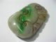 Antique Old Green Jadeite Pendant /cuckoo Bird &coin Pendant Necklaces & Pendants photo 2