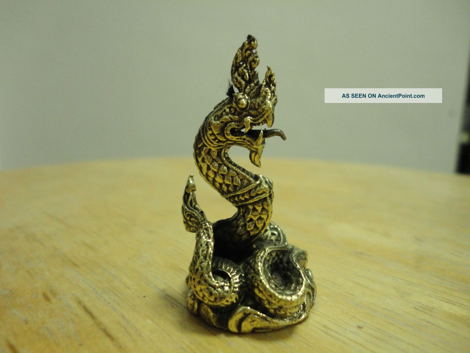 Wealth Naga Rich Luck Good Business Charm Thai Amulet Amulets photo