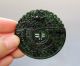 Chinese Hetian Black Green Jade Hollow Out Carved Pendant Nr Other photo 1