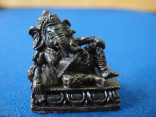 Pendant Lord Ganesh Hindu Charm Thai Success Amulet Talisman 2 photo