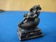 Pendant Lord Ganesh Ride Shell Hindu Charm Thai Success Amulet Talisman Statues photo 2