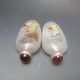 2 Pieces Glass Rose Colorful Hand - Carved Snuff Bottles Nr/xb2138 Snuff Bottles photo 1