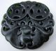 Fine Chinese Carving Hetian Black Green Jade Pendant 0042 Other photo 3
