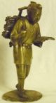 Antique Chinese Bronze Figure Signed Statues Men, Women & Children photo 6