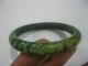 Hand Carved Old Round Jade Bangle/inner Diameter 57mm Bracelets photo 1