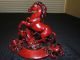 Fine Chinese Red Lacquer Tang Horse Statue Gorgeous & Stunning Best Of Luck Horses photo 3