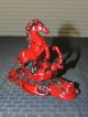 Fine Chinese Red Lacquer Tang Horse Statue Gorgeous & Stunning Best Of Luck Horses photo 8