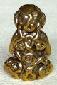 Phra Pidta Buddha Statue Luck Safe Charm Thai Amulet Amulets photo 2
