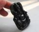 Fine Chinese Carved Hetian Black Green Jade Guangong Pendant 0003 Other photo 1