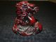 Chinese Red Lacquer Dragon Statue Gorgeous & Stunning Best Of Luck Dragons photo 1