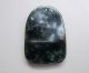Chinese Hetian Black Green Jade Carved Guanyin Pendant Nr Other photo 5