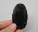 Chinese Hetian Black Green Jade Carved Guanyin Pendant Nr Other photo 5