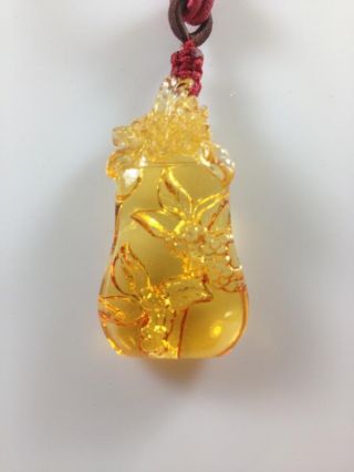 Liuligongfang Chinese Crystal Glass Necklace - - - The Grape Flowers Ltd Ed New photo