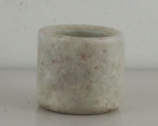 Asian Chinese Old Jade Stone Lucky Thumb Ring, photo